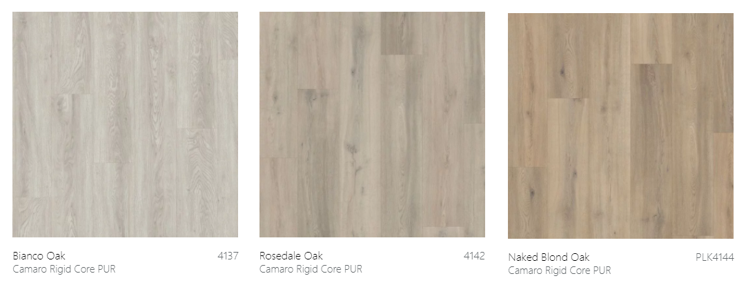 Flooring choices for extras page